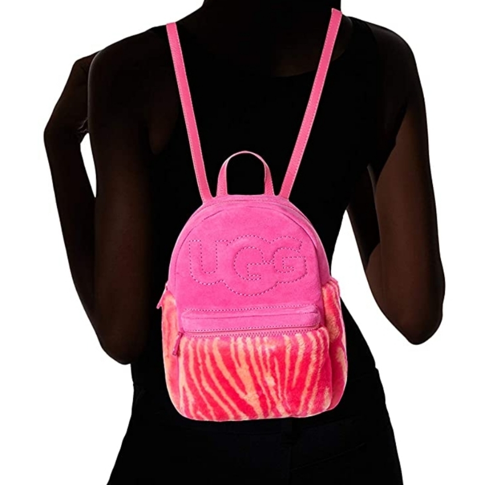 UGG Dannie II Mini Sheepskin Zebra Backback - Picture 11 of 11